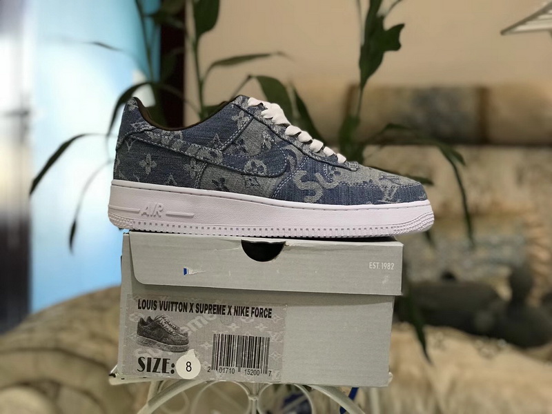 Authentic Superme X Louis Vuitton X Air Force 1